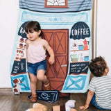 Asweets Reversible Coffee Shop&Library Doorway Playhome