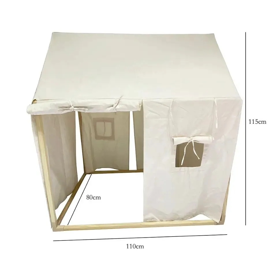 Asweets Balear Playhouse Kids Tent White Cotton Canvas House