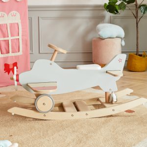 Asweets Wood Airplane Rocker &Ride on