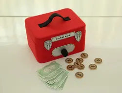 Asweets Cash Box New Design Play Money Pretend Play for Kids