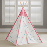 Asweet teepee with color dots, indoor play tent for babies.