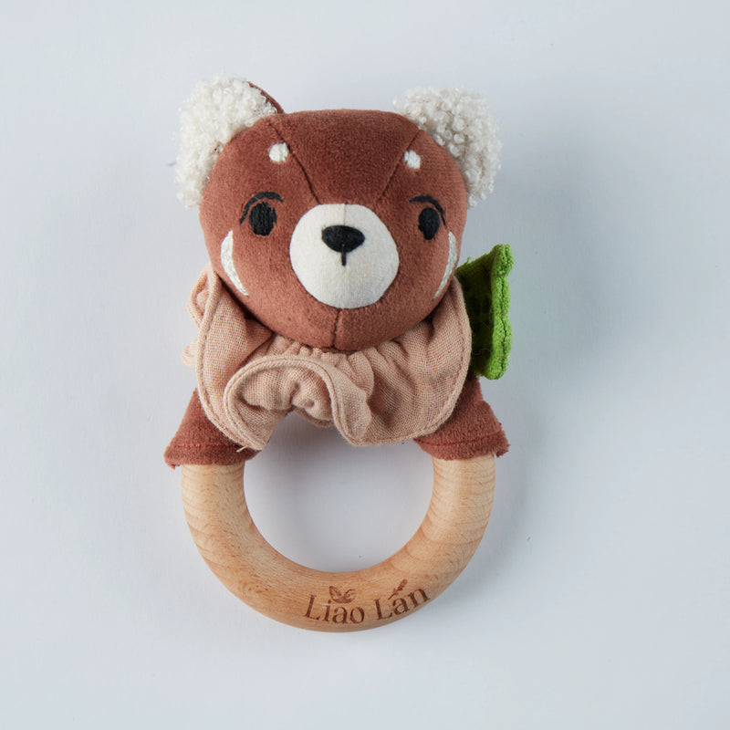 Asweets Liaolan Red Panda Ring Rattle Baby Toys asweets-cultural.myshopify.com Asweets Liaolan Red Panda Ring Rattle Baby Toys asweets-cultural.myshopify.com