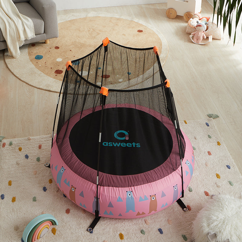 Asweets Kids Inflatable Trampoline Pink