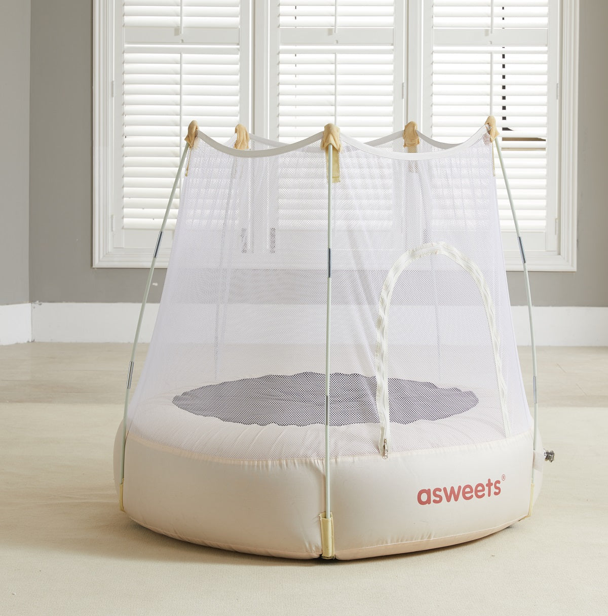 Asweets Kids Inflatable Trampoline White